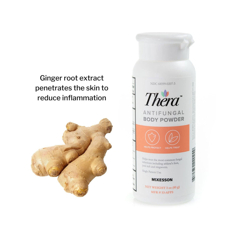 Thera Antifungal Body Powder, 2% Strength - Relief for Athlete's Foot, Jock Itch, Ringworm - 3 oz 3 Ounce (Pack of 1)