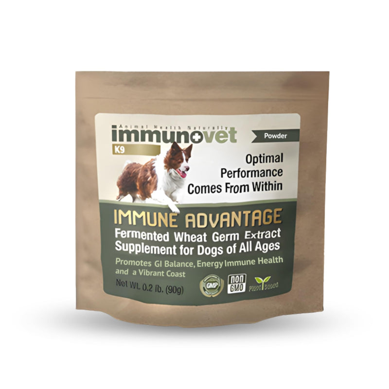 Plant-Based Dog Supplement Powder | Fermented Wheat Germ Extract | Boosts Immunity, Gut Health & Energy | Natural Pet Supplement for All Dog Ages | Non-GMO, Vet Trusted, Safe Formula- 90g Powder 90G