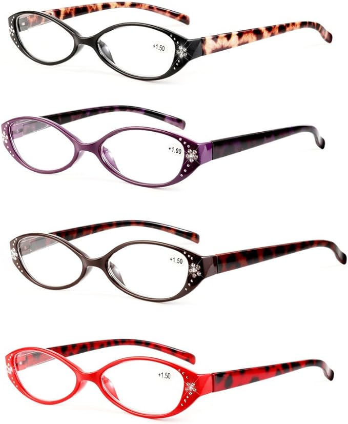 Yellowrock yr817 Reading Glasses, Stylish, Cat Eye, Reading Glass, Beautiful Senior Glasses, Case & Cloth Included - BeesActive Australia