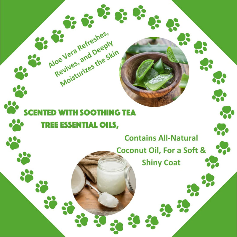 Natural Dog Shampoo, Tea Tree Relief, 17oz - PawsPlanet Australia
