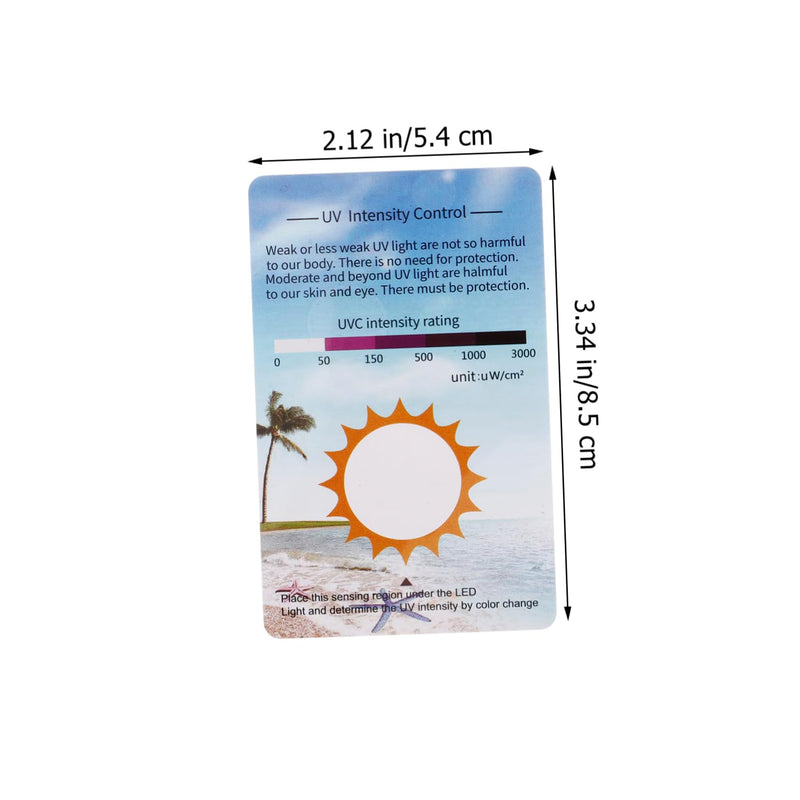 COLLBATH 10 pieces UV test cards for reptiles UV identification cards for checking UV intensity UVC test tools for terrariums Reusable and precise measurement - BeesActive Australia