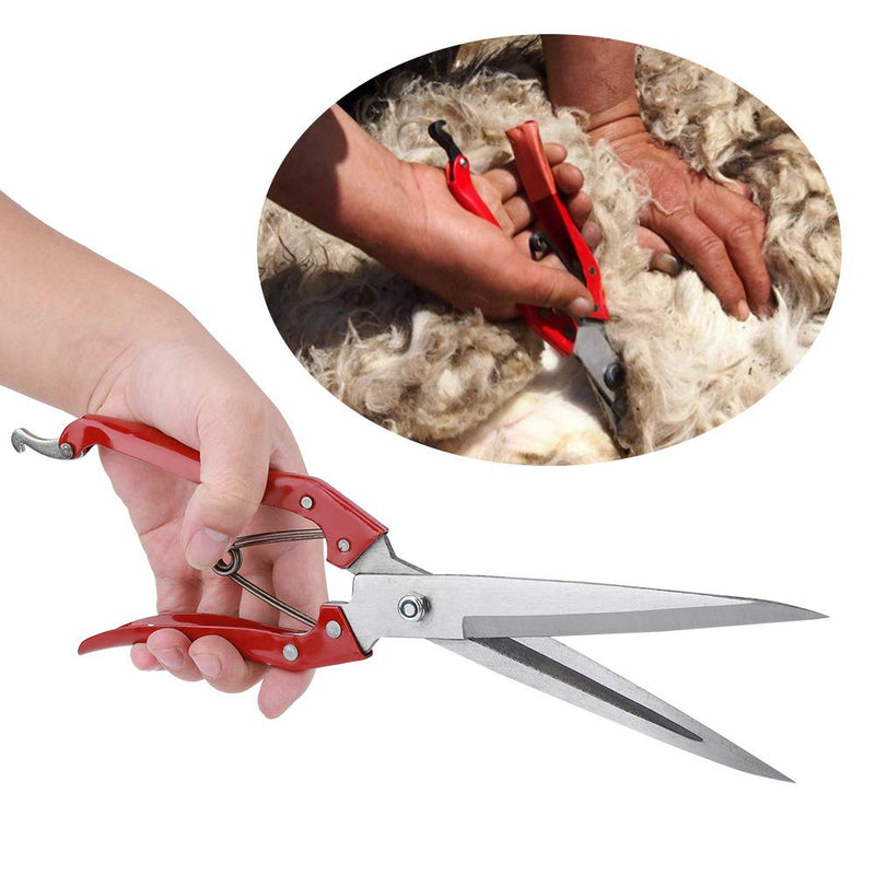 Akozon sheep scissors, manual sheep scissors, sheep scissors, hand sheep wool scissors, stainless steel hand scissors, goats and sheep wool trimmer, sheep scissors, wool scissors with spring - BeesActive Australia