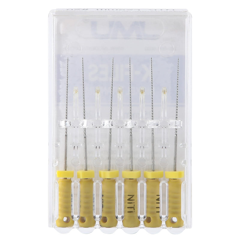 JMU Dental K Files #20/28mm, NITI Hand Use Files 6 Pcs/Pack #20 (28mm) 1