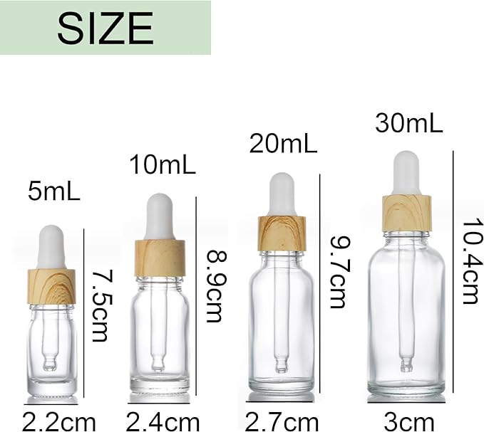 Asdays Eyedropper Bottle, Glass, Aroma Bottle, Cosmetics, Refill, Storage Container, Light Blocking, Aroma Bottles, Essential Oils, Perfumes, Small Dividing, Set of 10 (10 ml) - BeesActive Australia