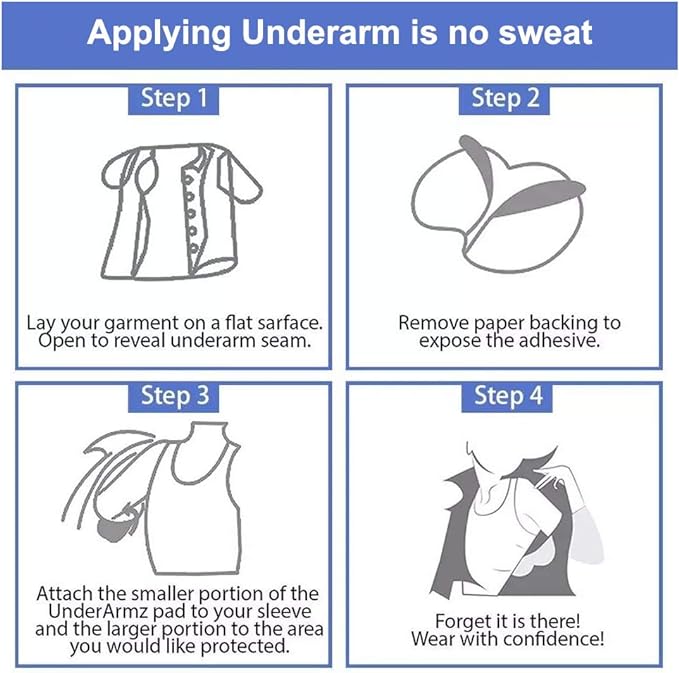Big Men and Women Hyperhidrosis Armpit Sweat Pads [100 Sheets], CANAGROW Disposable Armpit Sweat Pads, Comfortable, Odorless, Invisible, Super Adhesive, Sweat-free Armpit Protection, Black -  Australia
