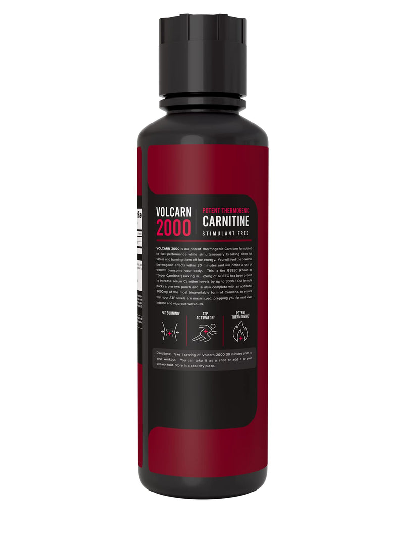 InnoSupps Volcarn 2000 - L-CARNITINE Advanced Energy Liquid | ATP Enhancer with GBEEC | Boosts Energy, Enhances Focus, Caffeine Free, No Artificial Sweeteners | 32 Servings (Pink Starblast) Pink Starblast