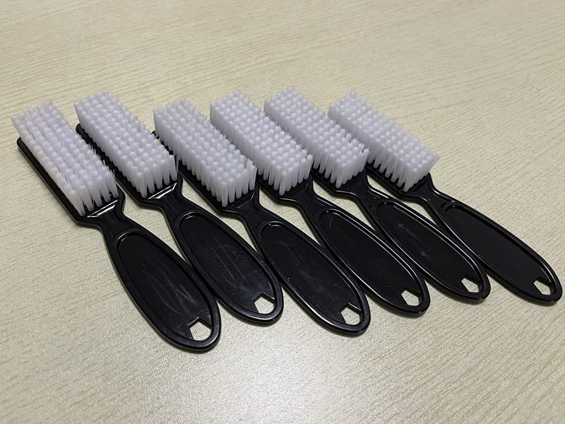 SQULIGT 12Pcs Nail Brush for Cleaning Fingernails, Handle Grip Cleaning Brush for Nail and Toenail, Nail Dust Brush Manicure Pedicure Tools Scrubbing Brush Women Men Home Salon (Black) black