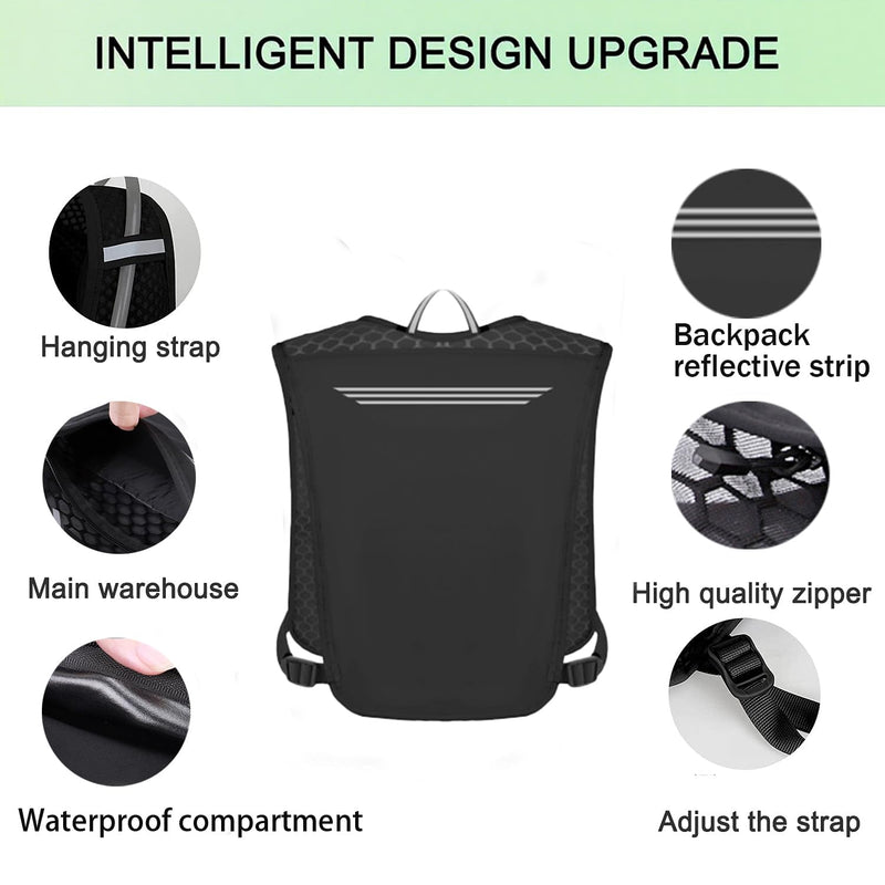 Running Vest for Men Women, Adjustable Running Hydration Vest with 500ml Soft Water Bottle, Water Backpack with Phone Holder
