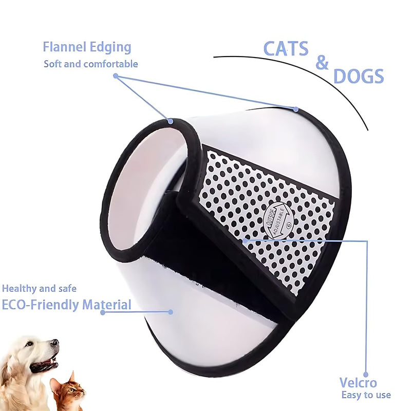 WeddHuis Pets Plastic Elizabethan Neck Brace for Pets, Soft Cat Protective Collar, Suitable for Kittens and Puppies - BeesActive Australia