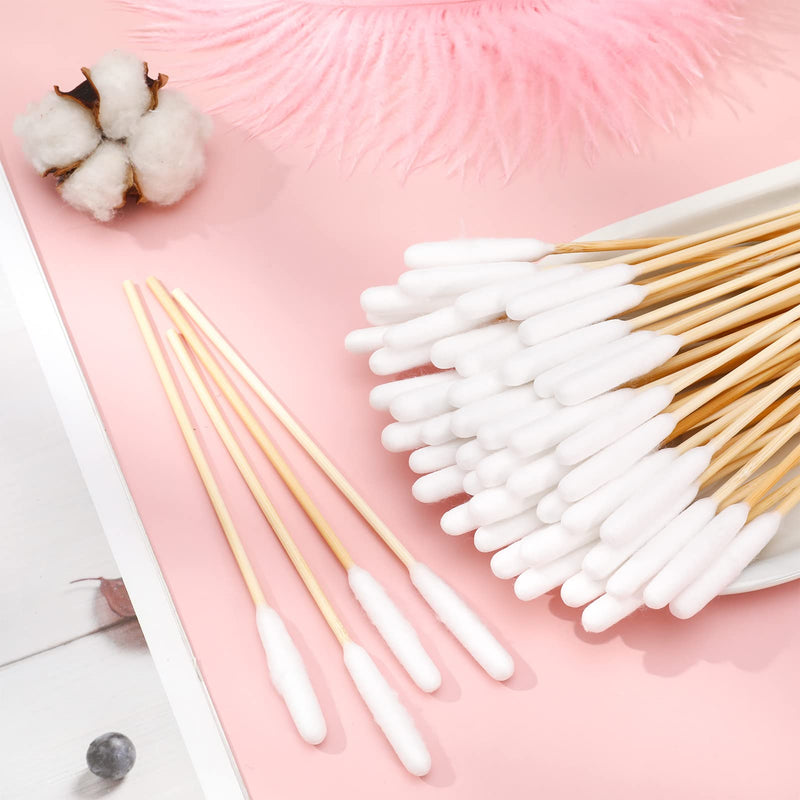 200 Pcs Pet Dog Ear Cleaner Cotton Buds 6 Inch Large Cotton Buds Animal Ear Cleaning Cotton Swab Sticks Wax Remover Itchy Ear Relief for Dogs Ear Wax Infection Removal