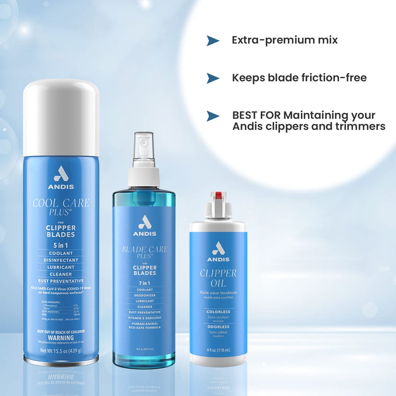 Andis Blade Oil for Grooming Clipper Specially Formulated to Clean and Lubricate The Blade, Extends Blade Life Use Regularly for Maximum Clipper Power and Longer Blade Life – 118 ml (Pack of 2) - BeesActive Australia