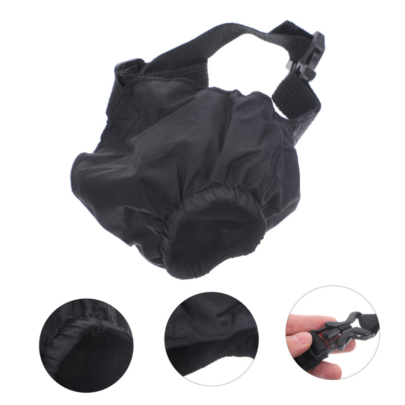 Safety Eye Mask for Pets Durable Pet Blind Noise Cancelling Headphones with Noise Cancelling Lid Multi Nylon Pack of 1 S black