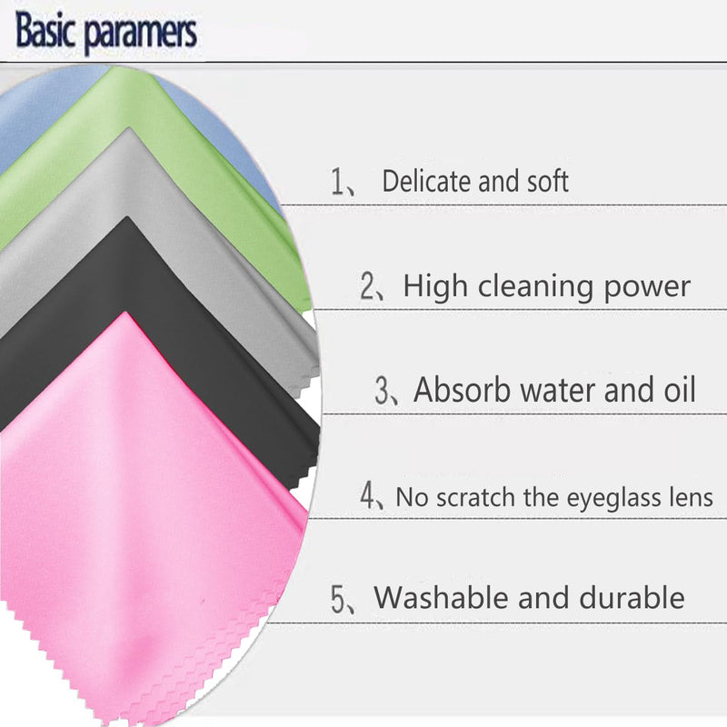 Glasses Cleaning Cloths(12 pcs),Premium Eyeglass Cleaner Cloth, Lens Wipes Cloth for Cleaning Eyeglasses, Cell Phones, Screens, Lenses, Electronics and All Delicate Surface - BeesActive Australia