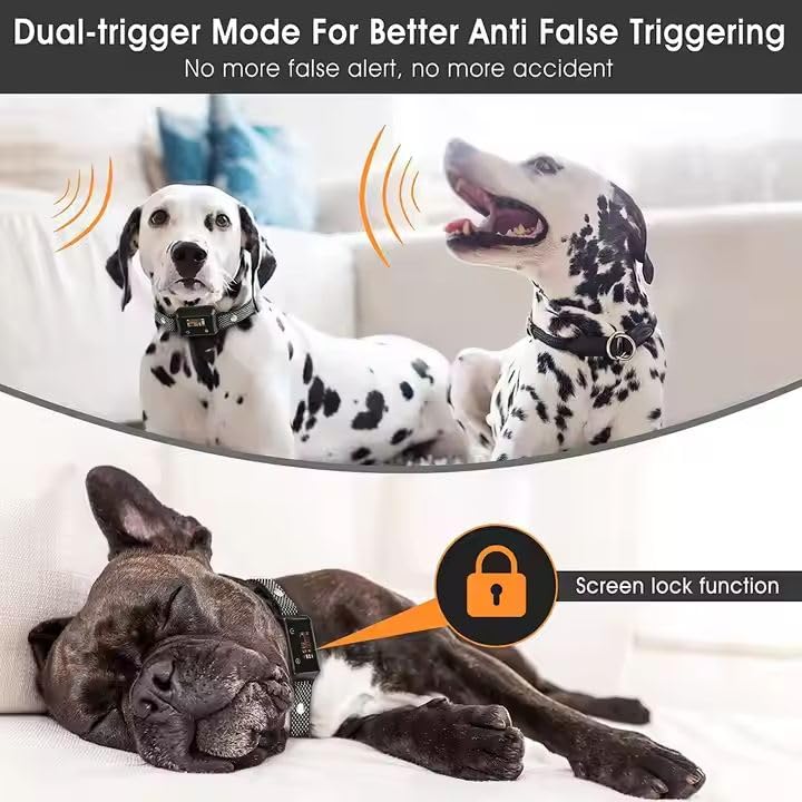 New Waterproof Rechargeable Vibration Small Dog Bark Collar with Sound/Beep/Shock | Dog Shock Anti Bark Control Collar Adjustable for All Small Size Dog 15-120lbs - BeesActive Australia