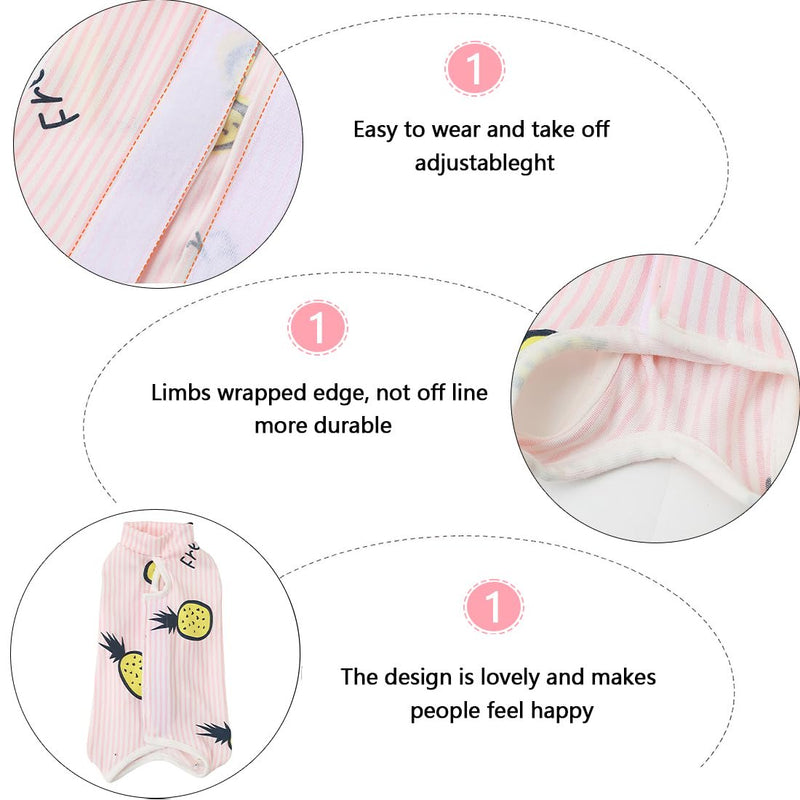 1 Piece Professional Cat Recovery Suit for Abdominal Wounds or Skin Diseases Kitten Surgery Recovery Suit E-Collar Alternative for Cats Dogs Post Surgery (S) - BeesActive Australia