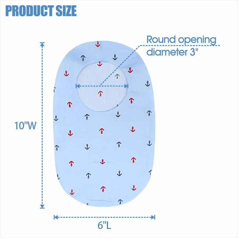 Colostomy Bag Covers - Ostomy Support Garment Pouch Set with 3" Round Opening for Ileostomy Stoma Care, Soft & Breathable Fabric, 4 Pc