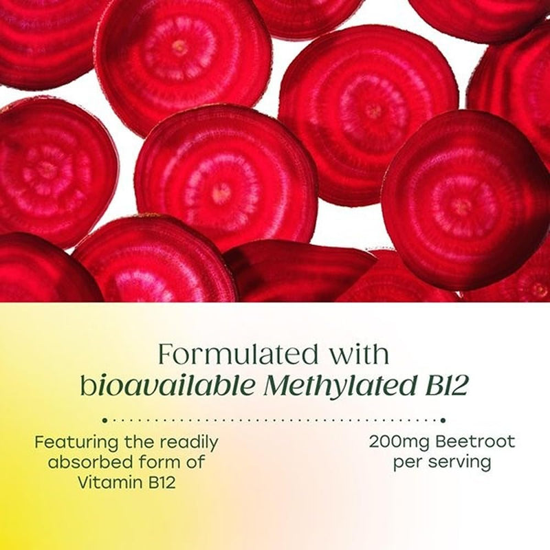 MegaFood Extra Strength Methyl B12 Vitamin, Cellular Energy, 90 Capsules | Bioavailable Vitamin B12, 3000 mcg, Supports Energy Metabolism and Nervous System Health, Beet Root, Vegan, 90 Servings