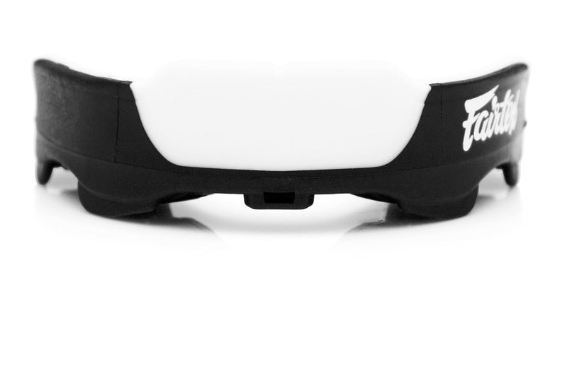Fairtex MG3 Gel Mouth Guard Protection | Ultimate Protection for Contact Sports | Custom Fit, BPA-Free, Latex-Free | Quick Tether Connect, Heavy-Duty Shock Frame, Gel-Fit Liner (Black) Black