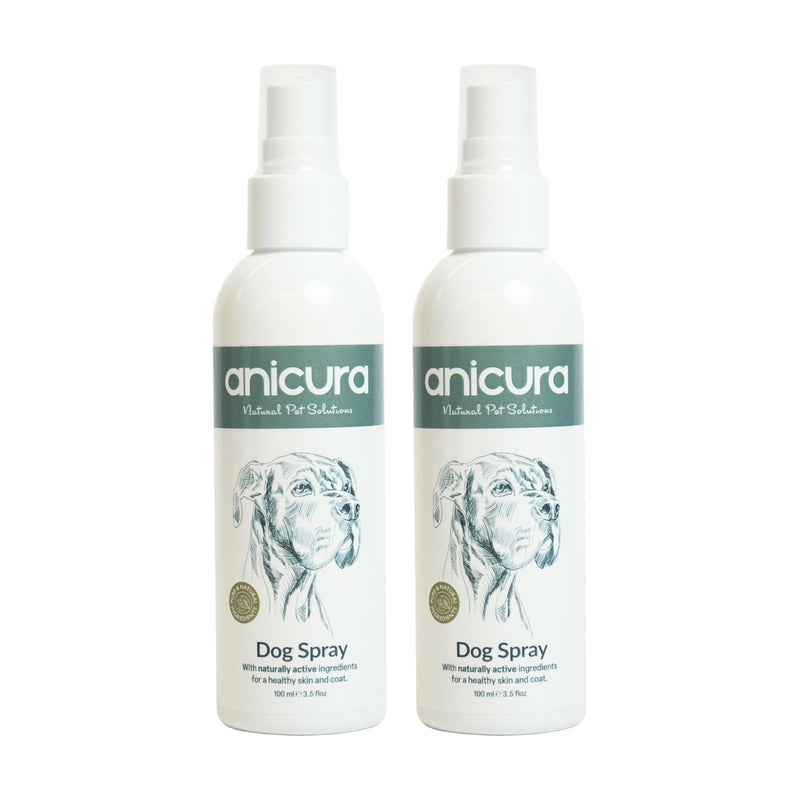 Anicura Dog Spray - instant relief for itchy, dry skin & allergies. Helps reduce scratching, licking & discomfort. Gentle, natural care for small, medium & large dogs. Bundle Value (2 × 100ml pack)