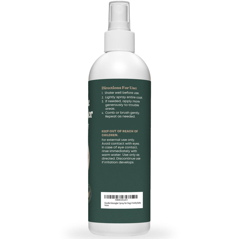 Doodle Detangler Spray - Natural Dog Detangling Spray and Leave in Conditioner for Dogs - Great for Goldendoodle, Poodle, Labradoodle, Bernedoodle - 16 Fl Oz Freshly Bailey - BeesActive Australia