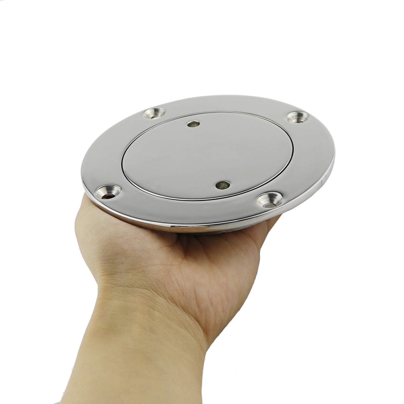 keehui Marine 316 Stainless Steel 3inch/4inch Inspection Deck Plate W/Screws for Boat 3IN - BeesActive Australia