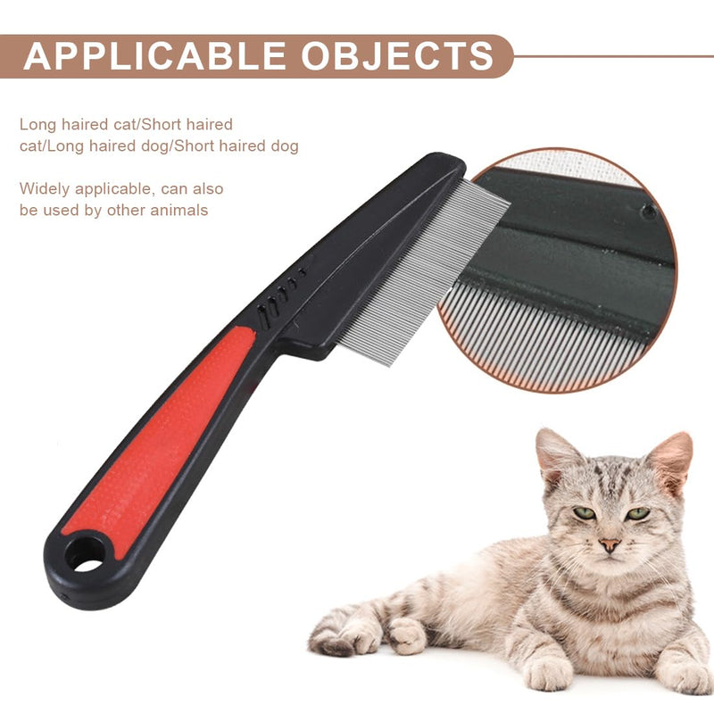 KXUSW flea comb for dogs, flea comb for cats, lice comb, flea comb, 3-piece set, professional and durable, remove fleas and hair, keep pets clean - BeesActive Australia