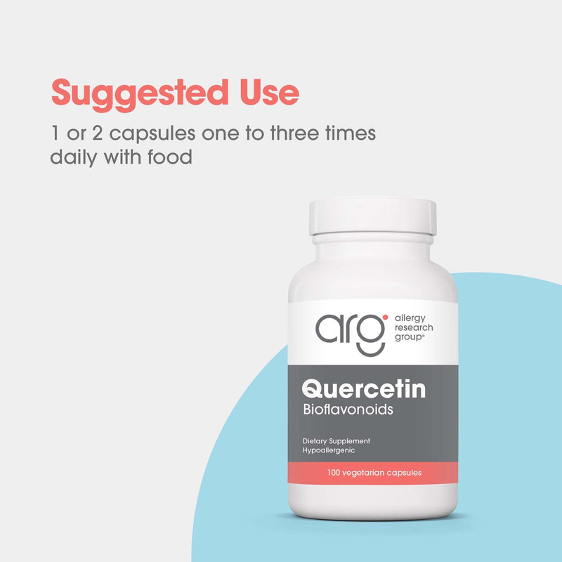 ARG Quercetin and Bioflavonoids with Rutin, 100 Capsules | Quercetin with Lemon Bioflavonoid Complex, Rutin and Citrus Extract for Antioxidant and Immune Support, Vegetarian