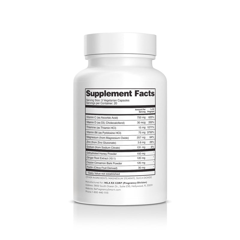 Immune and Respiratory Support – Vitamin C, Zinc, B6, D3 & Magnesium | OB/GYN Formulated, Pregnancy-Safe Immune Support, Easy-to-Take Vegetarian Capsules 60 Ct