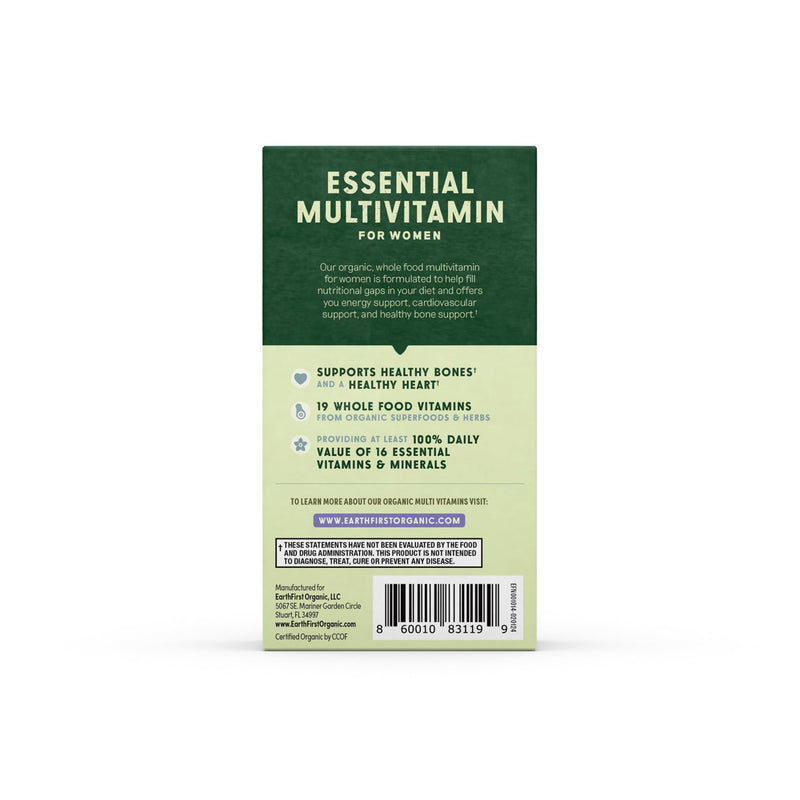 Womens Organic Multivitamin & Iron from Whole-Foods 60ct 1 Count (Pack of 60)
