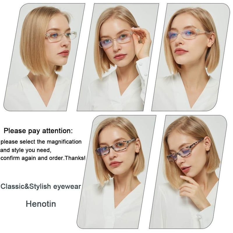 Henotin 5-Pack Reading Glasses Blue Light Blocking Anti Eyestrain Computer Reading Glasses for Women and Men Readers 5 Pack Mix Color 2.5 Diopters - BeesActive Australia