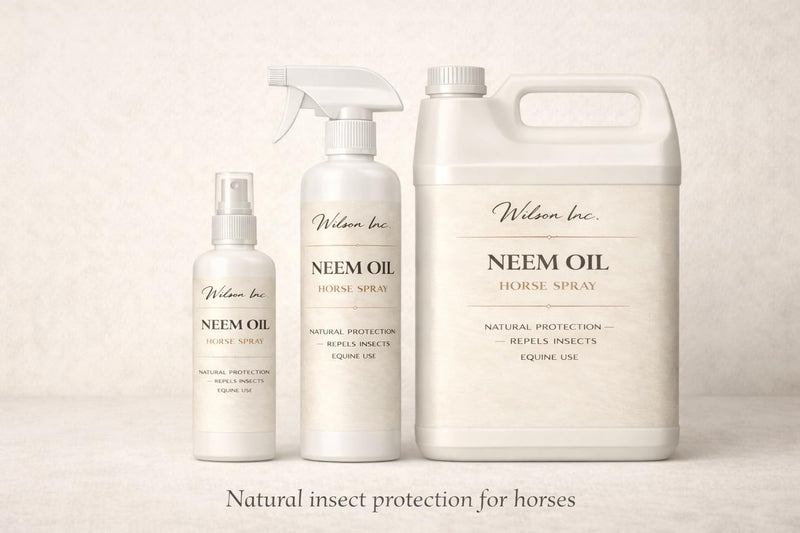 Equine Neem Oil Spray – Premium Ready to Use Neem Oil Mist for Horses – Elegant Daily Care for Horses, Stables & Insect-Prone Areas (250ml) 250ml