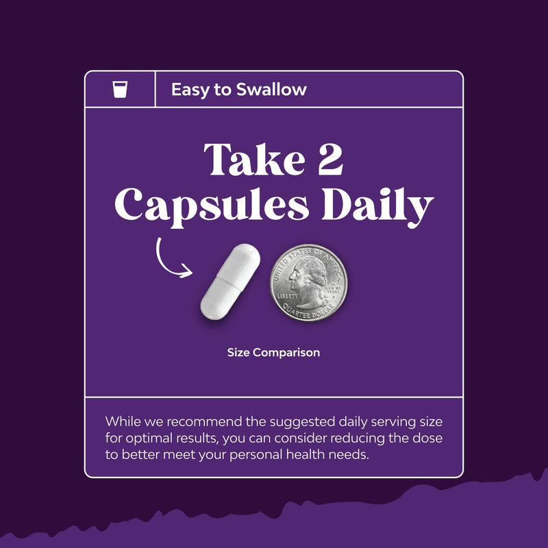 Sleep Support Capsules with Magnesium L-Theanine & GABA - 60 Count | Non-addictive sleep formula with herbal ingredients to support healthy rest & relaxation