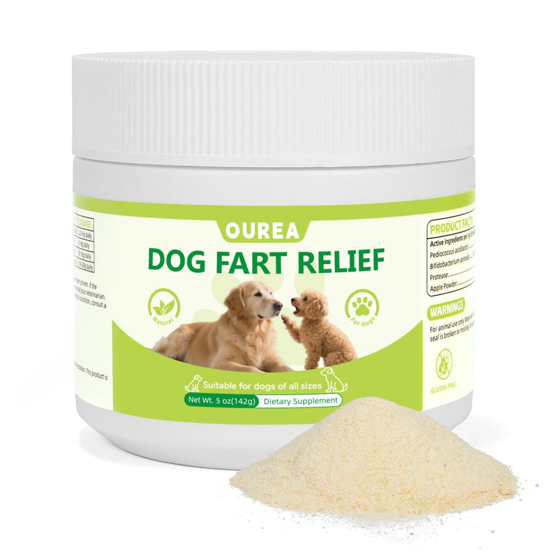 Dog Fart Remedy, Relief Smelly Farts with 4B CFU Pediococcus Acidilactici Probiotics, Digestive Enzymes, Dog Gas Relief to Help Gas & Bloating, Dogs Farts Relief, Dogs Gut Health Digestive Support