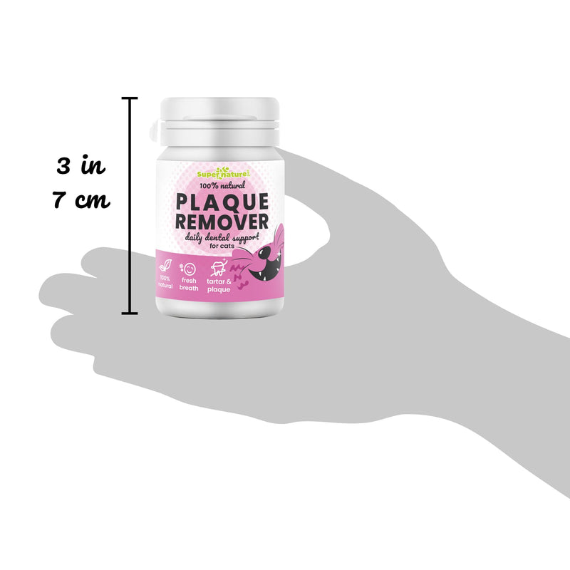 Supernature Plaque Remover for Cats 60g | 100% Natural Dental Care, Reduces Plaque & Tartar, Promotes Fresh Breath, Oral Health Support, No Toothbrush