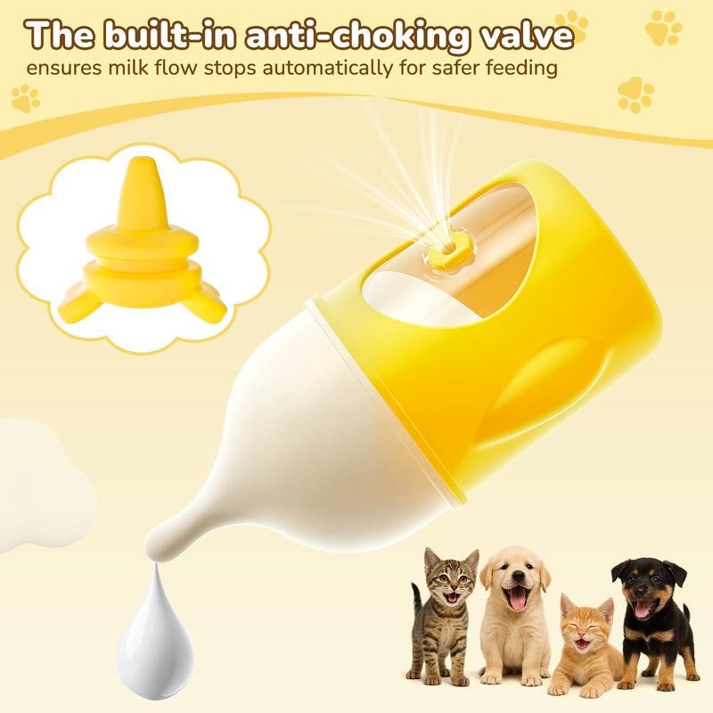 Silicone Nursing Bottle for Kittens – 20ml Soft Feeding Bottle for Newborn Pets – Easy-Grip, Anti-Leak Design – Ideal for Puppies, Rabbits, and Small Animals – BPA-Free, Easy to Clean