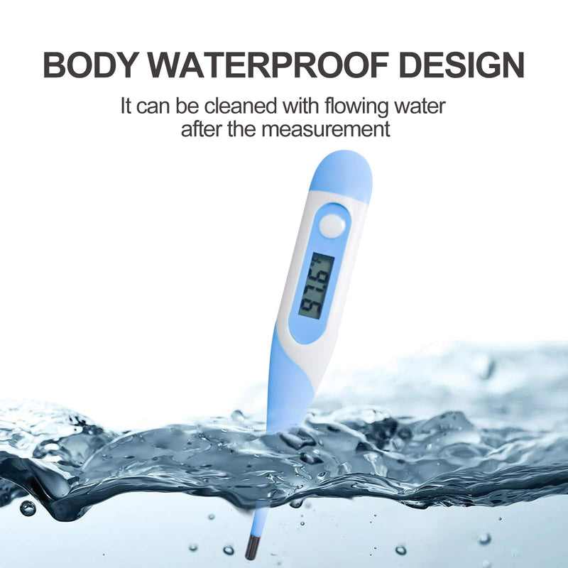 CONTEC Pet Thermometer Dog Thermometer Dual Scale Waterproof Veterinary Thermometer with a Flexible Tip Suitable for Cats/Dogs/Horse/Veterinarian - BeesActive Australia
