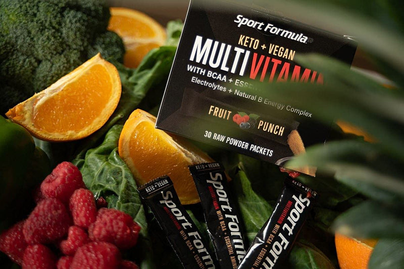 Liquid Multivitamin Drink Mix Vitamin Powder BCAA Won't Upset Your Stomach Daily Keto MultiVitamin for Men and Women Amino Acid Powder Fruit Punch Packet Multivitamin Powder Electrolytes 0.18 Ounce (Pack of 30)