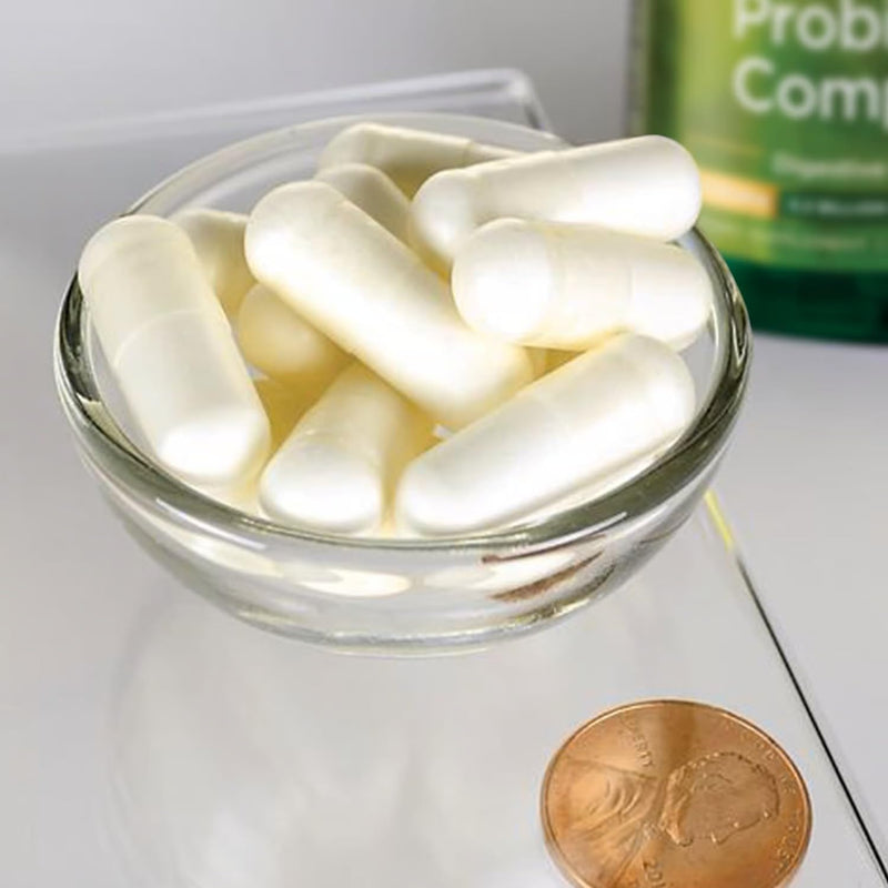 Swanson Probiotic Complex 4.2 Billion CFU, 120 Veg DRcaps, 2 Pack | 5-Strain Probiotic Complex with Prebiotic FOS to Support Digestive Health, Fat Metabolism, Satiety and Nutrient Absorption 120 Veggie DRcaps (2 Pack)