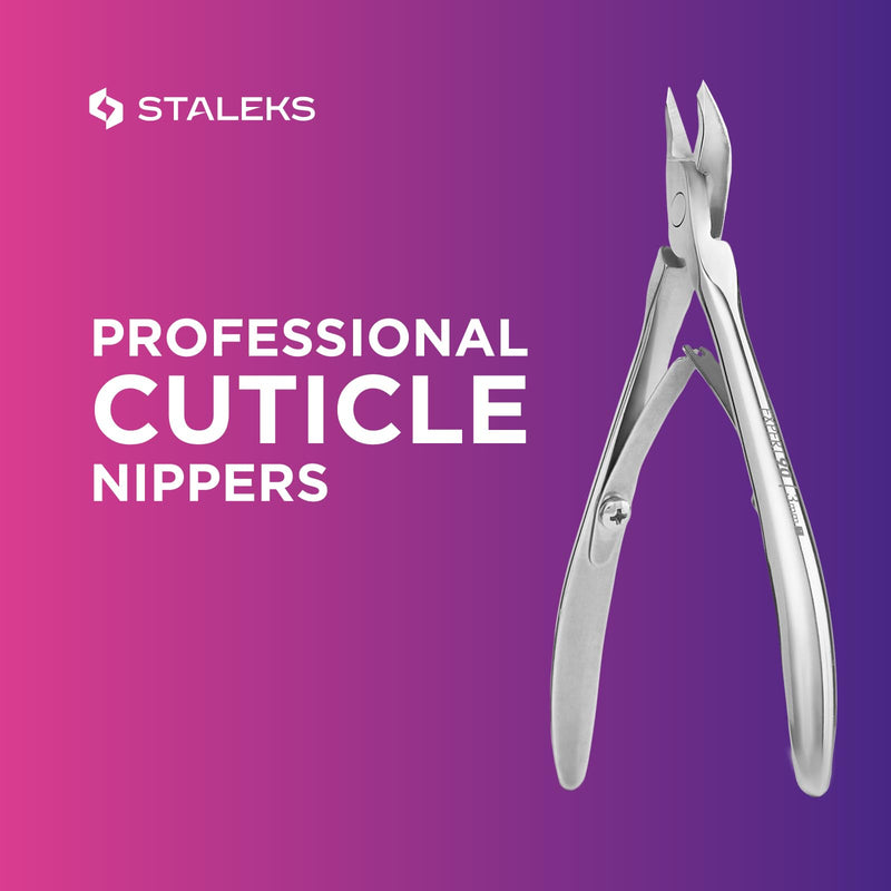 STALEKS PRO Expert 90 3mm Professional Cuticle Nippers – Stainless Steel Skin Nippers for Manicure 3 mm - BeesActive Australia