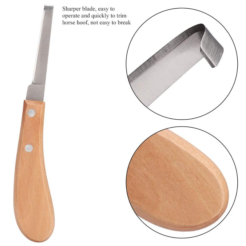 Sharper Hoof Knife, Left or Right Hand Farrier Tools, Carbon Steel Hoof Knife Trimming Tool for Cattle Horse Use, 21.5cm / 8.5 Inch Length, High Strength, Not Easy to Break (Straight Right Hand) straight right hand - BeesActive Australia