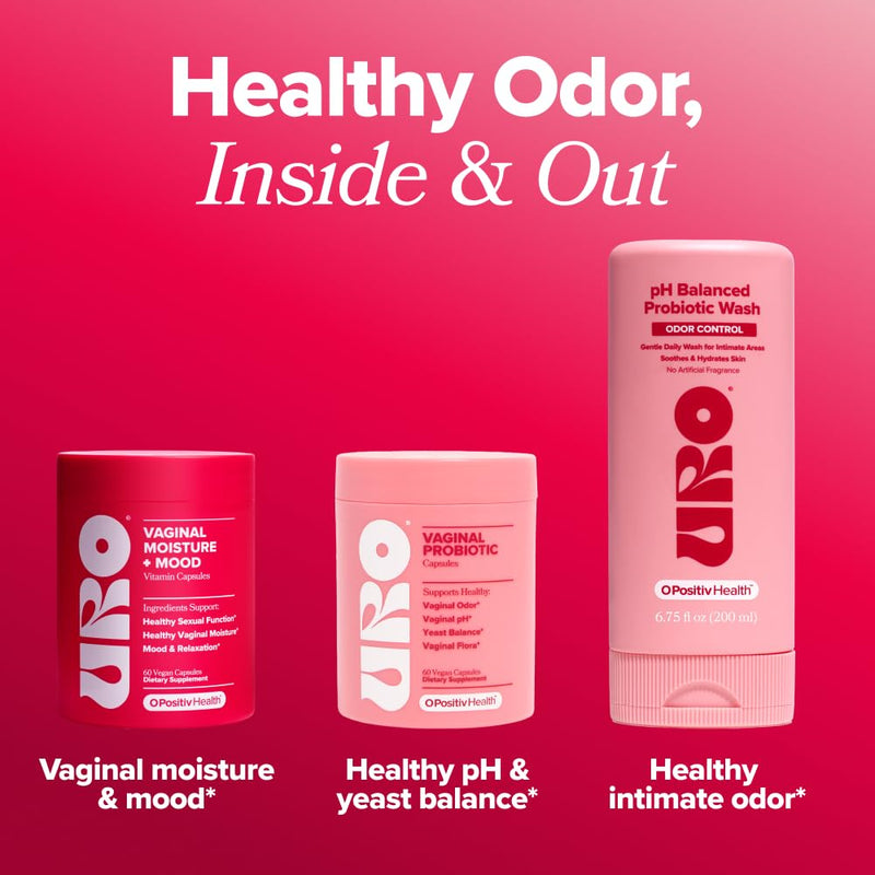 O Positiv URO Vaginal Moisture & Mood ‚Äì Formulated to Support Vaginal Moisture, Mood & Relaxation ‚Äì with KSM-66¬Æ Ashwagandha, Ginkgo Biloba, Mucuna pruriens, and GABA ‚Äì 30 Servings - BeesActive Australia