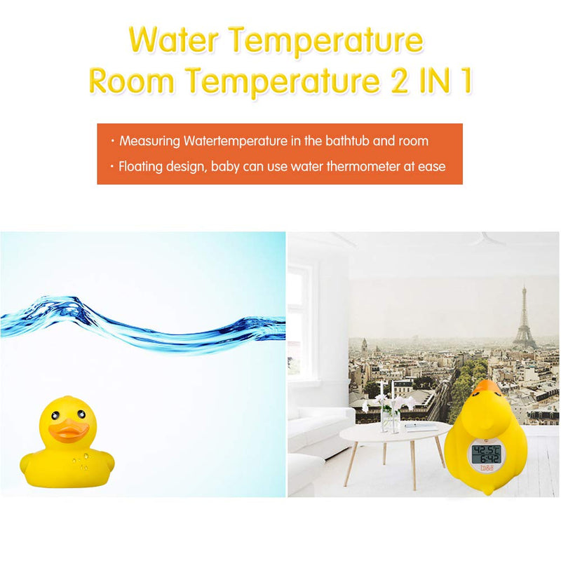 b&h Baby Bath Thermometer, The Infant Bath Floating Toy Safety Temperature Water Thermometer, Baby Bath Essentials (Classic Duck) Classic Duck