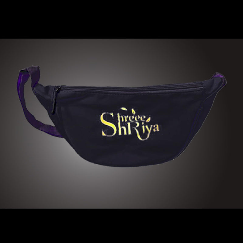 Shree Shriya Fanny pack, Adjustable straps and very useful for Hiking/Traveling/Walking (Black) Black