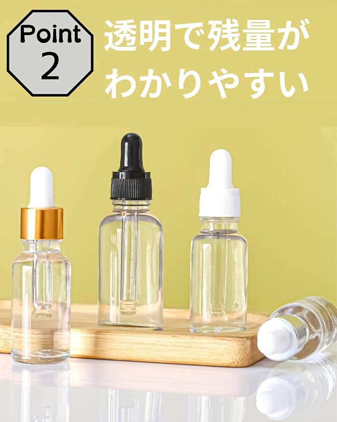 Chocople Light Filtering Jar Clear Jar with Dropper Essential Oil Aroma Oil Refill Storage Glass Funnel Set of 20 (30ml) -  Australia