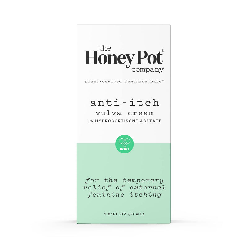 The Honey Pot Company - Feminine Anti-Itch Cream - At Home or On The Go Medicated Cream to Relieve Itching and Discomfort. Maximum Strength - 1 fl. Oz. Anti-Itch Vulva Cream - BeesActive Australia