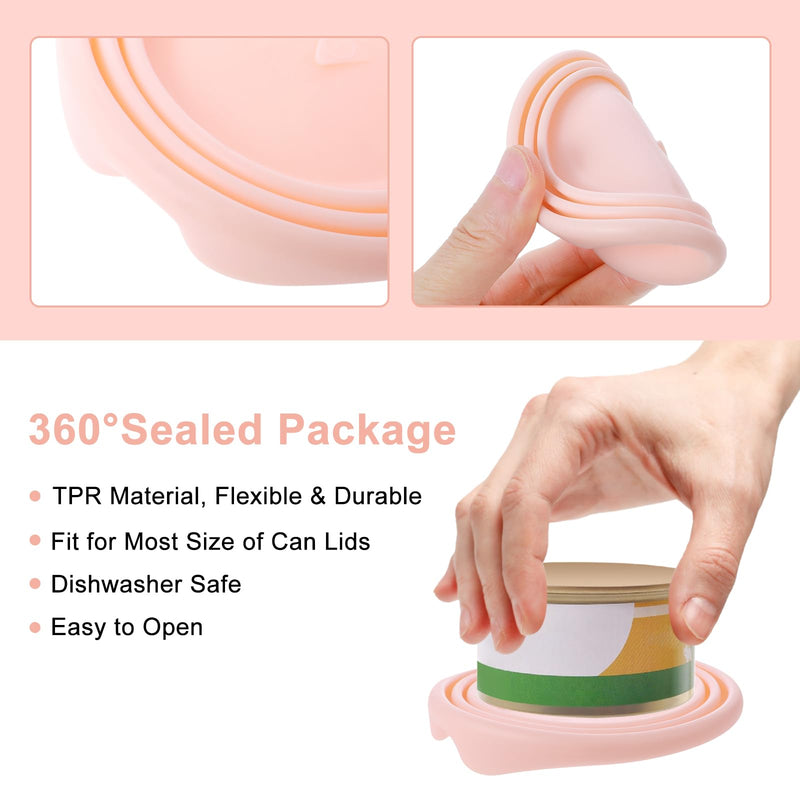 Lusofie Cat Food Can Covers Lids Silicone Wet Cat Food Lid with Food Mixing Spoons Pet Food Can Covers Fits 3 Sizes (3 Lids 3 Spoons) - BeesActive Australia