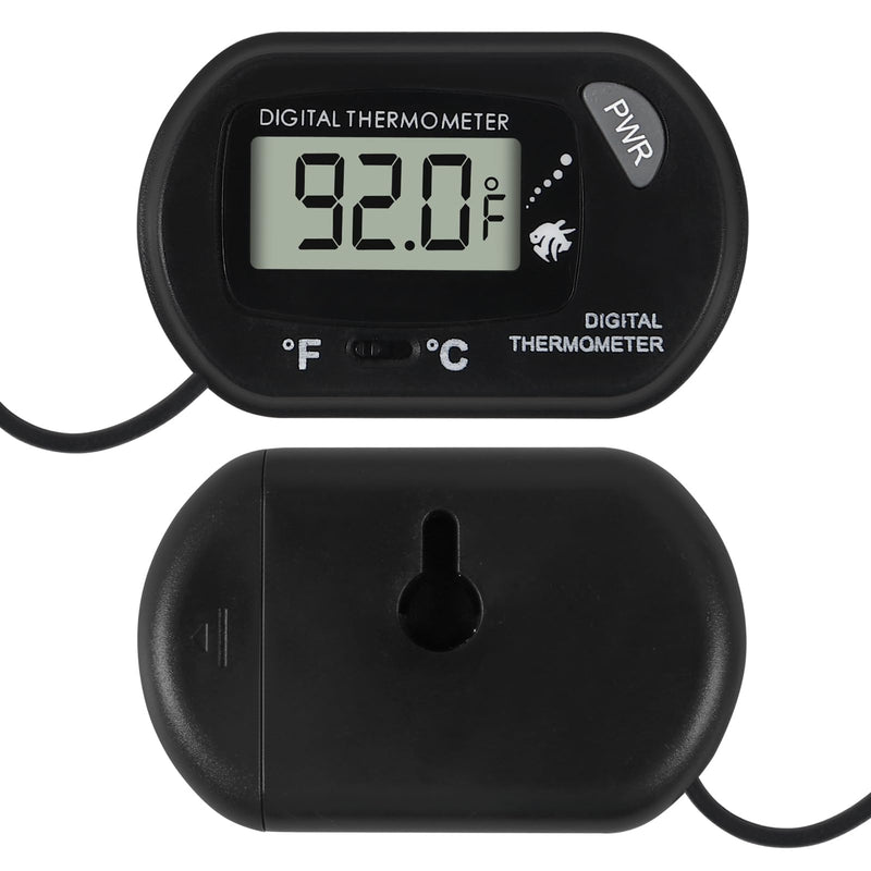 10Pcs Aquarium Thermometer Fish Tank Thermometer Reptile Terrarium Water Test Digital with LCD Display Fahrenheit/Celsius(℉/℃) 10PCS - BeesActive Australia