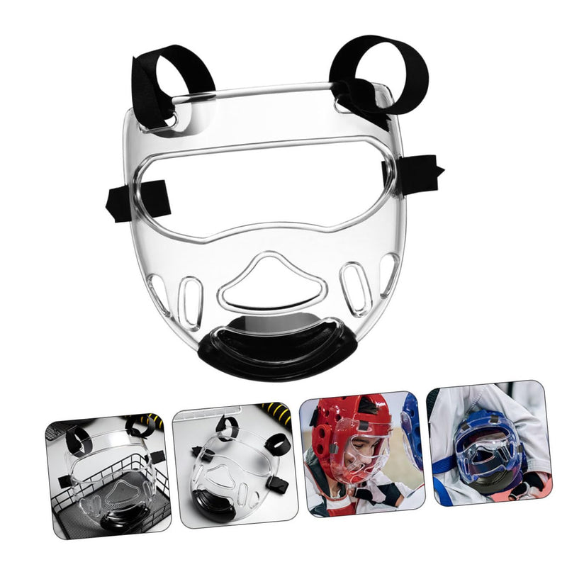 2Pcs Detachable Face Protector Martial Art Headgear Sports Face Guard Sparring Protective Gear for Taekwondo Karate Training