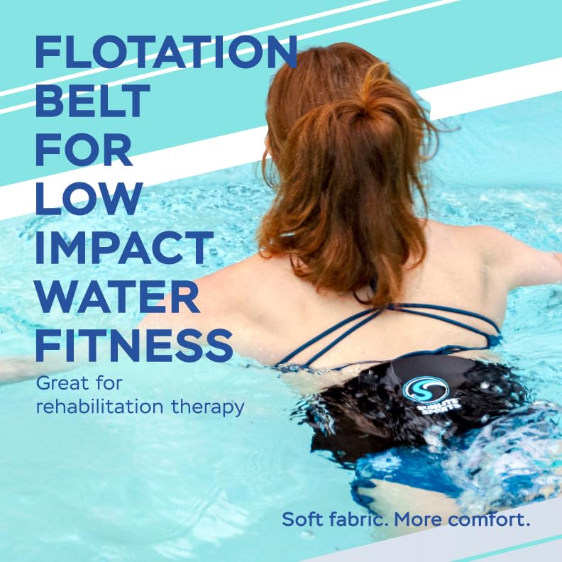 Sunlite Sports AquaFitness Deluxe Flotation Swimming Belt - Water Aerobics Equipment for Pool, Low-Impact Workout Performance XL Deluxe with Buckle