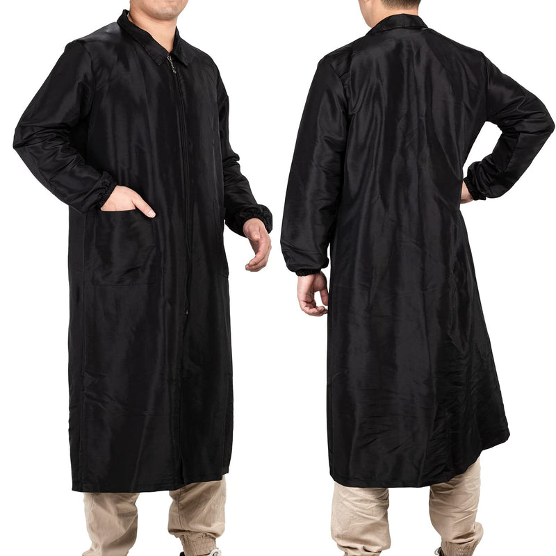 Noverlife Long Length Pet Grooming Workwear with Pockets, Lightweight Anti Static Hairdresser Smock Barber Jacket Medium Long Sleeves - BeesActive Australia